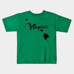 Hawaii, dream island of surfers ukulelists. Kids T-Shirt